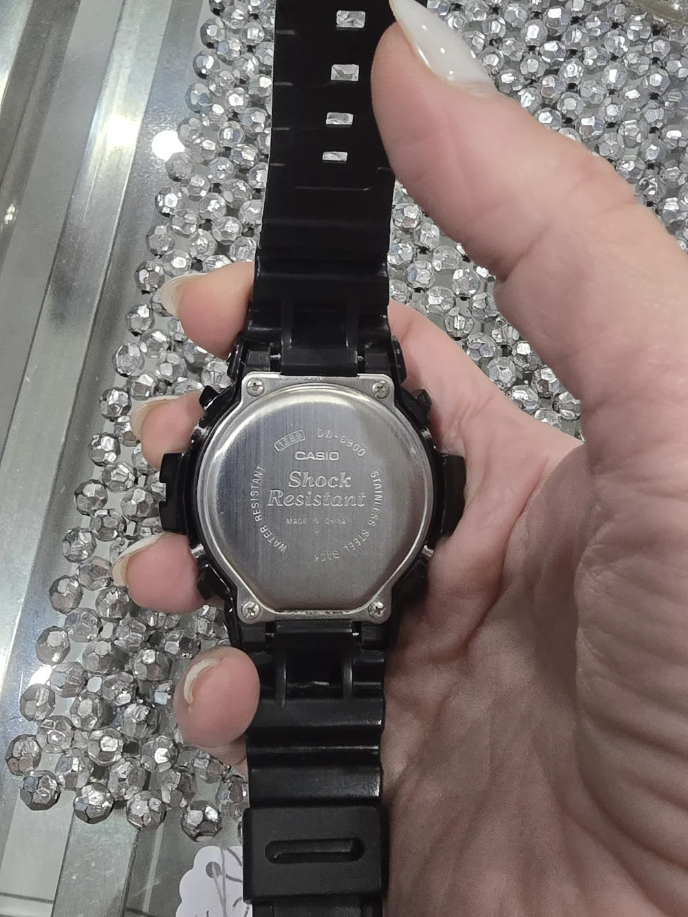 G-Shock Black Digital Illuminator Watch with Textured Bezel